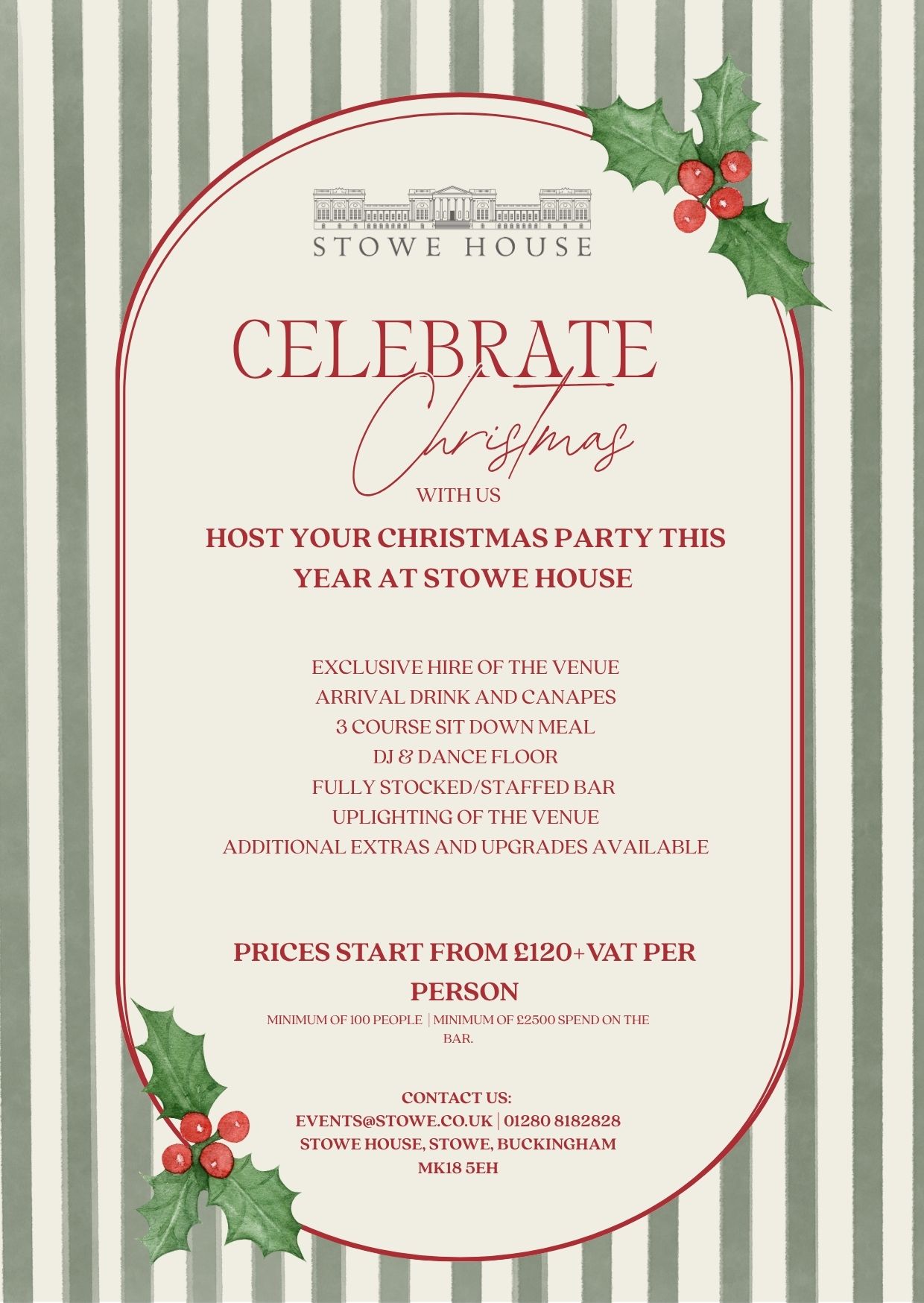 Christmas Party Venue Buckinghamshire